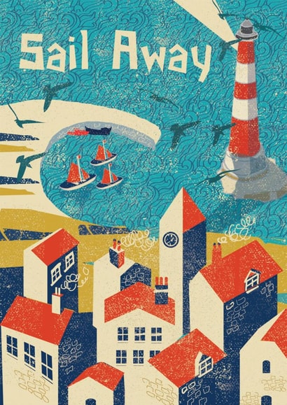 sailing sea Just because... Card 2289 created by Rocket68