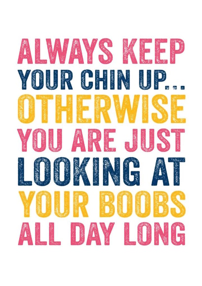 keepyourchinup getwellsooon Get Well Card 3481 created by Do You Punctuate?
