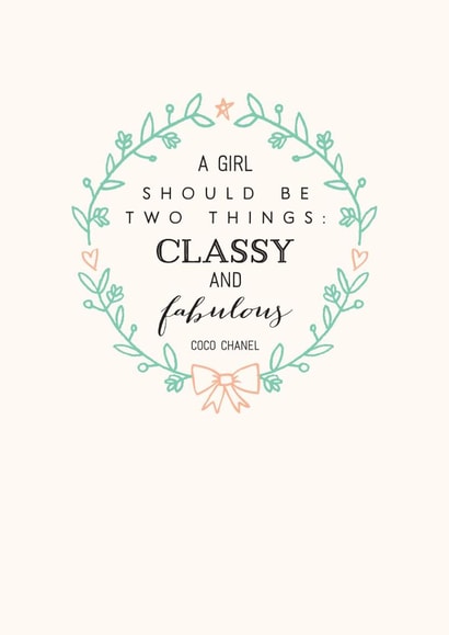 classy fabulous Just because Card 1374 created by Megan Claire
