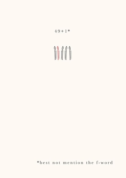 50 fifty Birthday Card 1376 created by Megan Claire