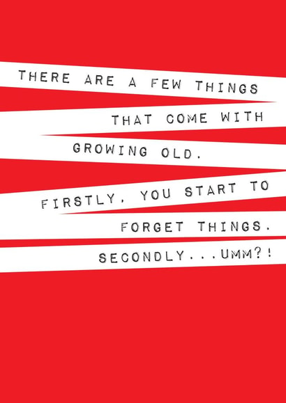 memory birthday Humour Card 1380 created by Megan Claire
