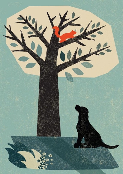 dog labrador Thinking of you Card 2294 created by Rocket68