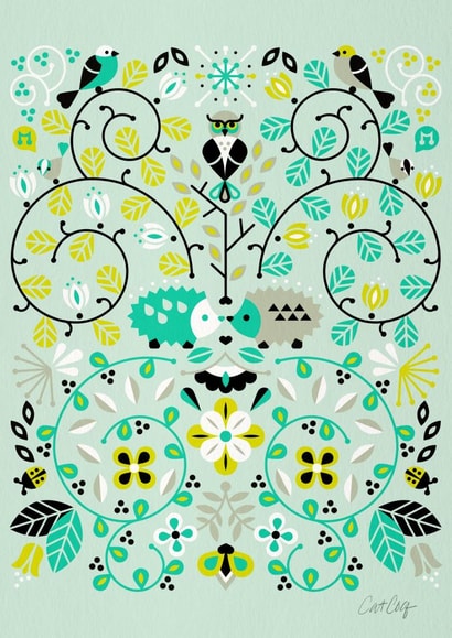 hedgehog pattern Card 3613 created by Cat Coquillette