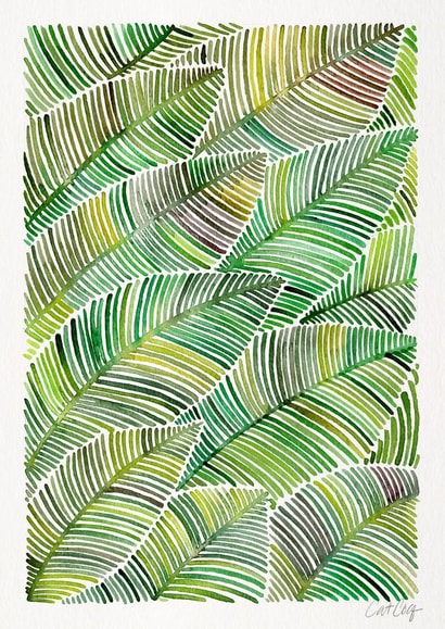 tropical leaves Card 26222 created by Cat Coquillette