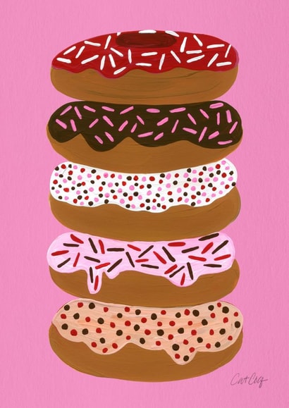 donut icing Just because... Card 3621 created by Cat Coquillette