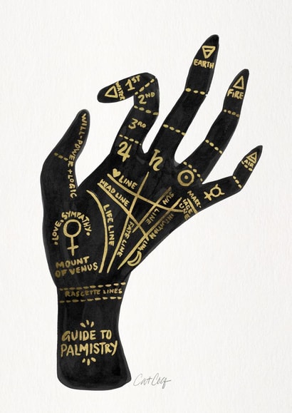 palmistry occult Just because... Card 3633 created by Cat Coquillette