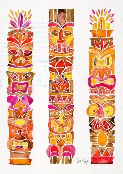 tiki totem Just because... Card 26244 created by Cat Coquillette