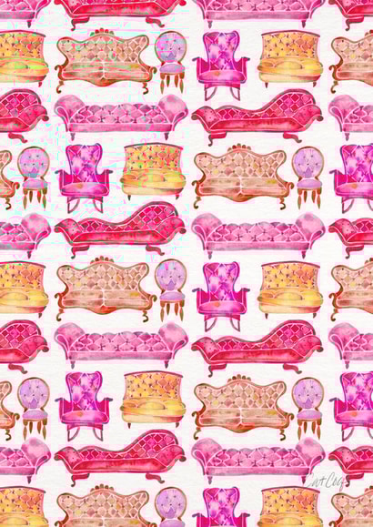 victorian couch New Home Card 26246 created by Cat Coquillette