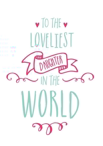 best daughter Birthday Card 3389 created by Ivorymint cards