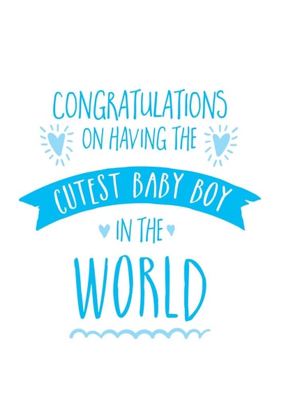baby boy New Baby Card 3392 created by Ivorymint cards