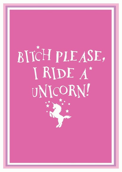 unicorn pink Just because... Card 26567 created by Tabitha's Imagination