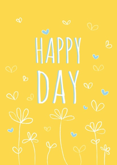 happy day Typography Congratulations Card 26541 created by Judy Bainbridge