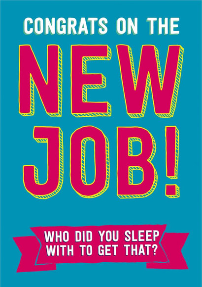 congrats newjob New Job Card 2953 created by Dean Morris Cards