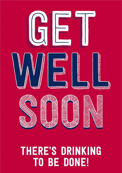 getwellsoon thinking Get Well Card 2954 created by Dean Morris Cards