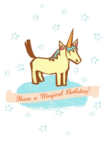 unicorn happy Birthday Card 4011 created by From A Place of Wonder