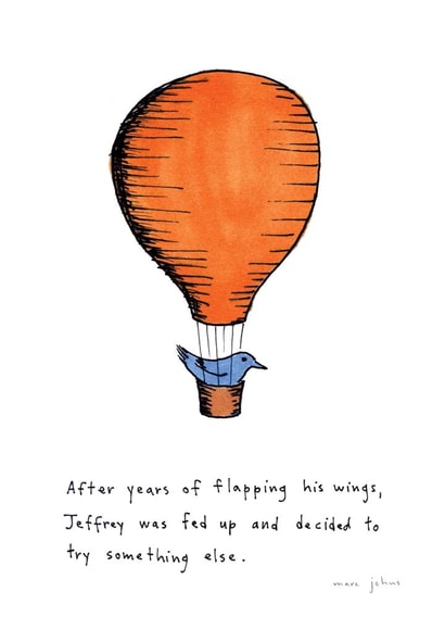 fly encouragement Humour Card 3254 created by Marc Johns