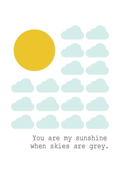 sunshine love Anniversary Card 27097 created by PAP