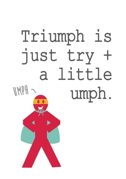 triumph hero Good Luck Card 4781 created by PAP