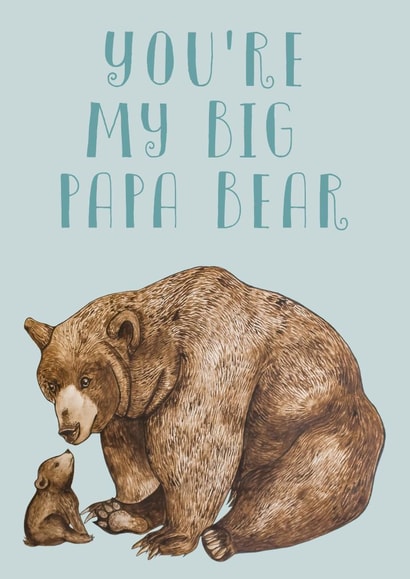 bear day Father's Day Card 4622 created by Curiously Arty