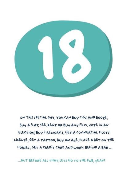 18 Birthday Card created by PaperJam Print Co.