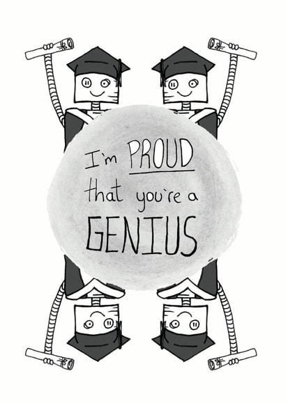 Graduation Congratulations Exams Card 4360 created by Debmon Design