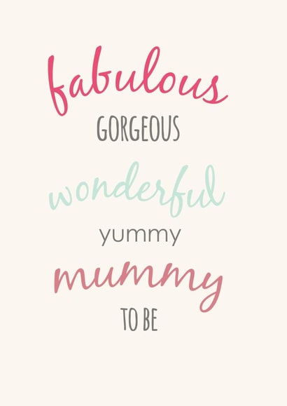 Pregnant Mum-to-be Pregnancy Card 4866 created by Ginger Ink Design