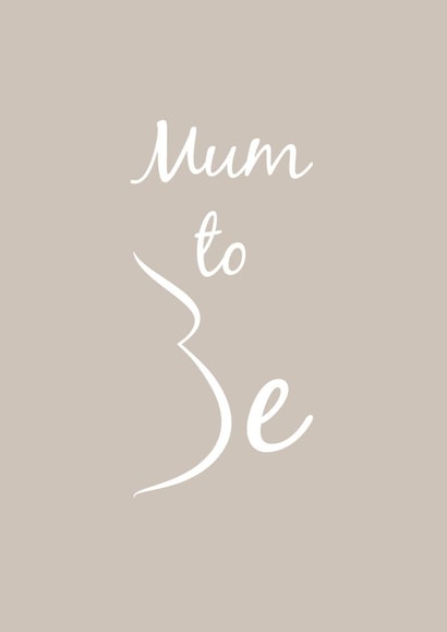 Mum-to-be Pregnany Pregnancy Card 4867 created by Ginger Ink Design