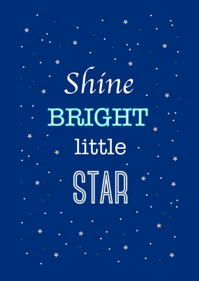 Star baby New Baby Card 27145 created by Lara Burrows