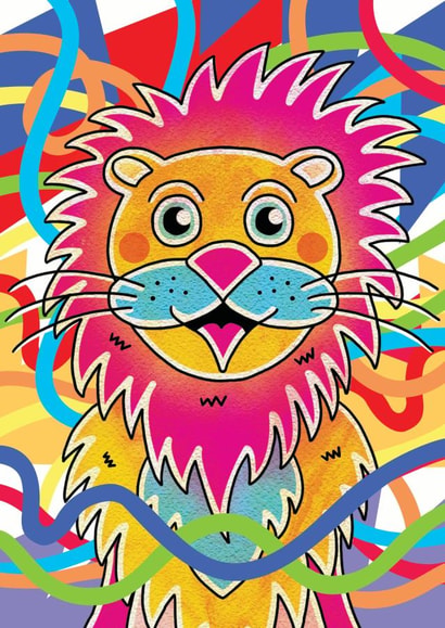 lion bday Just because... Card 5014 created by Manic Minotaur
