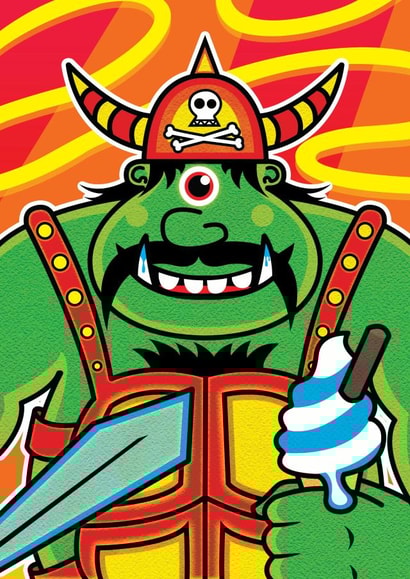 viking troll Birthday Card 27333 created by Manic Minotaur