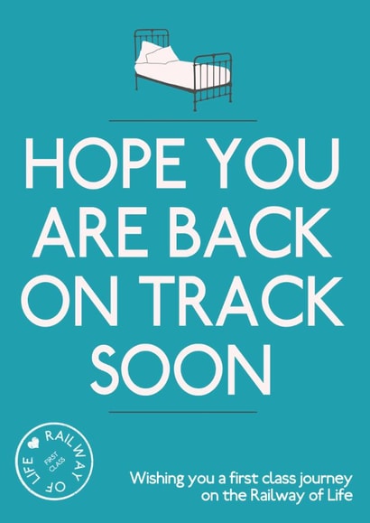 sick poorly Get Well Card 2747 created by Sarah Watts @2littleboys