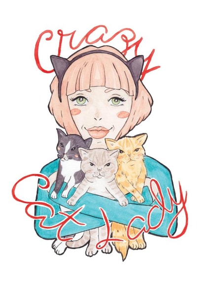 cat text Just because... Card 27698 created by A Rose Cast