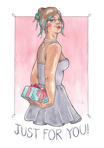 present ribbon Card 27704 created by A Rose Cast