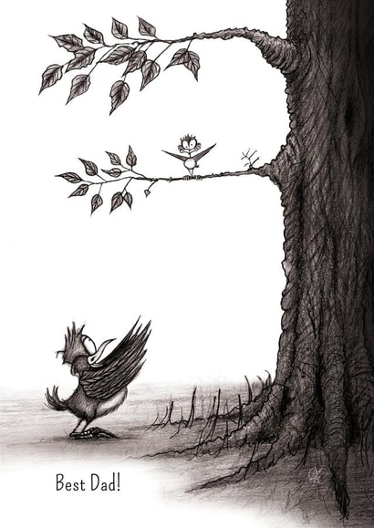 birds animals Father's Day Card 23366 created by Catherine Flynn