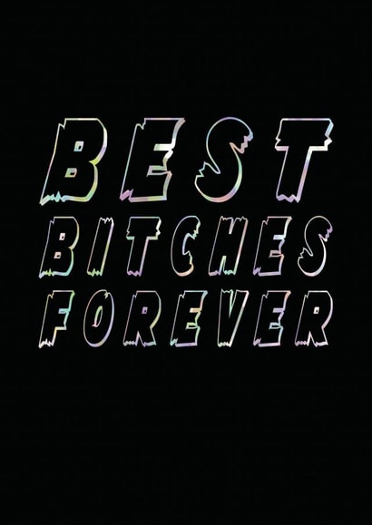 best bitches Thinking of you Card 5446 created by House of Zinthos