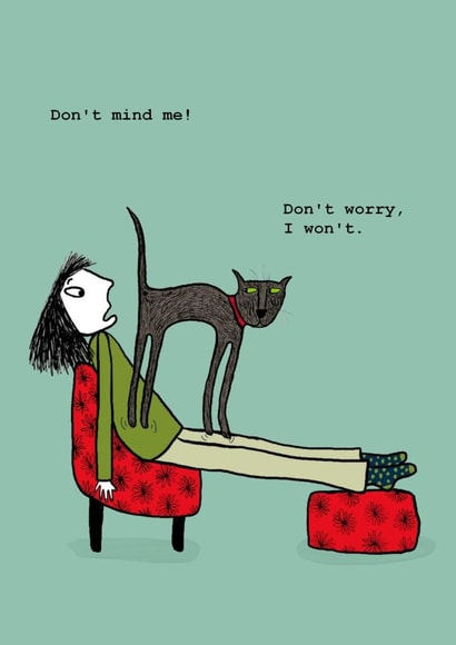 cat pet Humour Card 5168 created by Corrina Rothwell