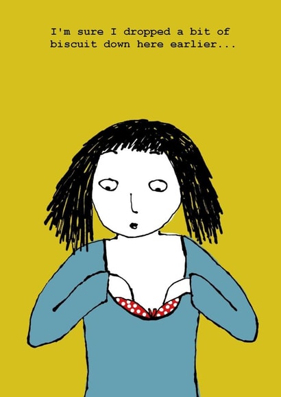 biscuit top Humour Card 5169 created by Corrina Rothwell