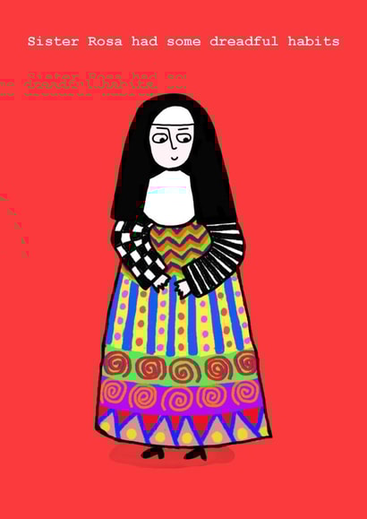 rosa nun Humour Card 5170 created by Corrina Rothwell