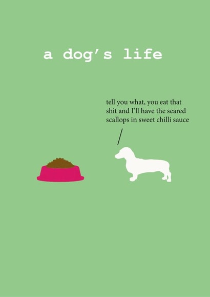 dachshund funny Humour Card 5334 created by Frankie Whistle