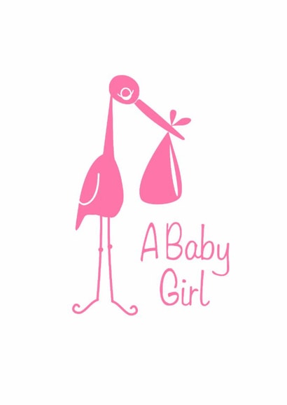 BABY GIRL New Baby Card 2688 created by Leah Roberts