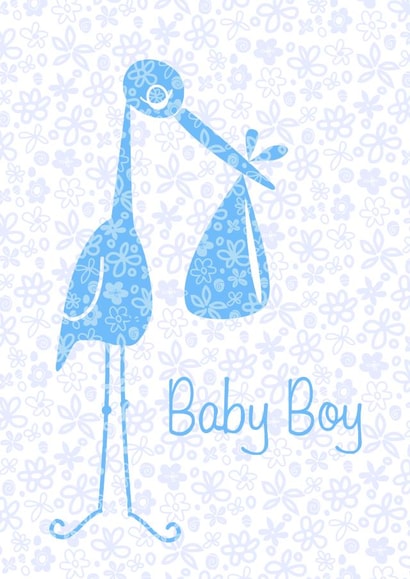 BABY BOY New Baby Card 2689 created by Leah Roberts