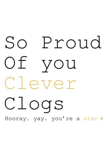Clever clogs card created by Always Sparkle