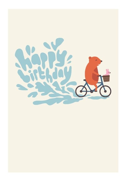 birthday bike Birthday Card 5410 created by Roisin Cafferty