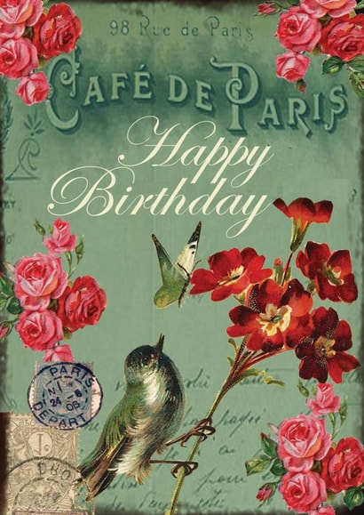Birthday French Birthday Card 5739 created by Simon Paulson