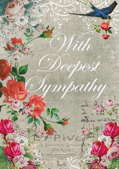 Sympathy Victorian Sympathy Card 5741 created by Simon Paulson