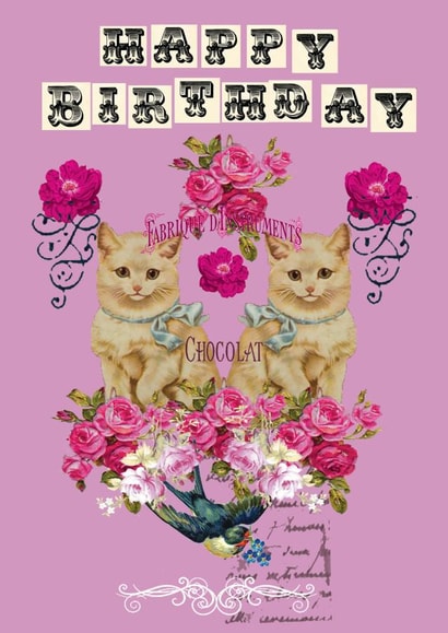 Birthday Victorian Birthday Card 28066 created by Simon Paulson