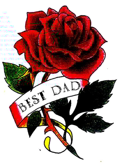 daddy flower Father's Day Card 24813 created by JF Studio