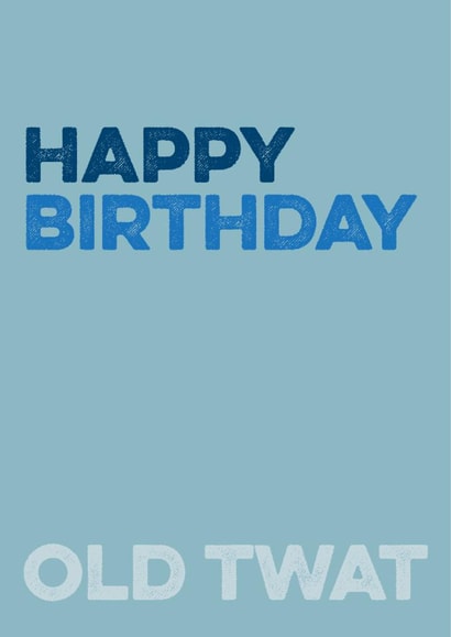 NSFW Birthday Card - Twat created by Silly Prints