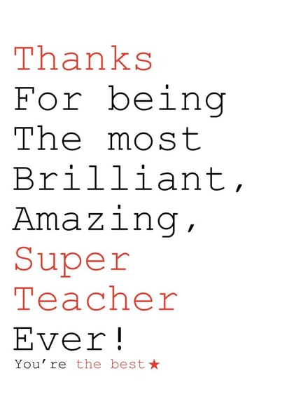 best ever Thank You Card 2787 created by Always Sparkle