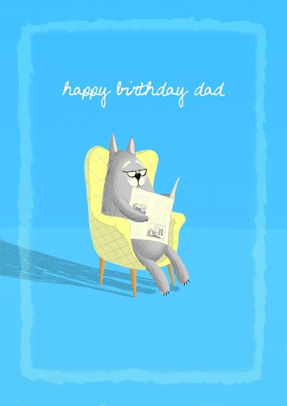 father daddy Birthday Card 1302 created by Andy Roper